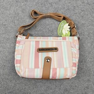 Lily Bloom Crossbody Bag Womens Small Multicolor Painted Stripe Karma Bloom New